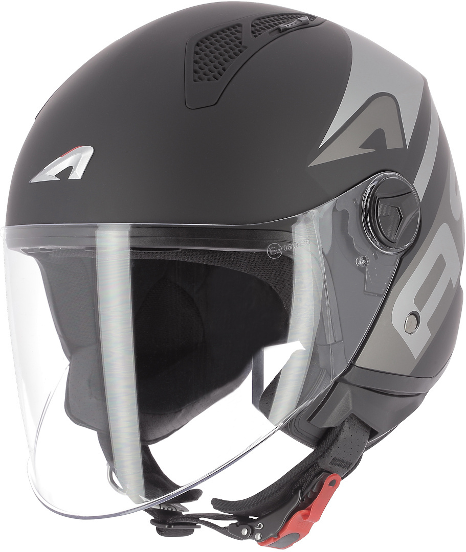 Astone Minijet Link Jet Helmet, black, Size L, black, Size L