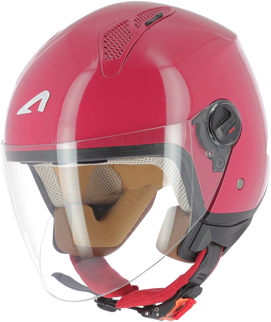 Astone Minijet Monocolor Jet Helmet, red, Size XL, red, Size XL