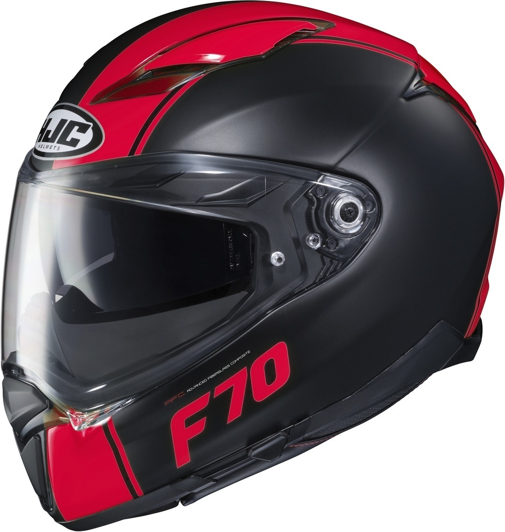 HJC F70 Mago Helmet, black-red, Size XS, black-red, Size XS