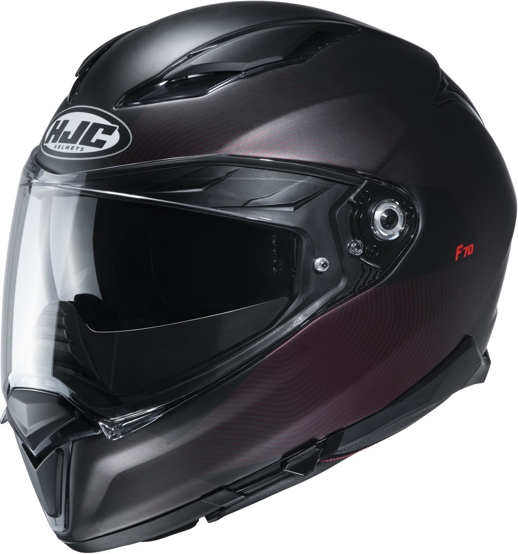HJC F70 Samos Helmet, black-red, Size XS, black-red, Size XS