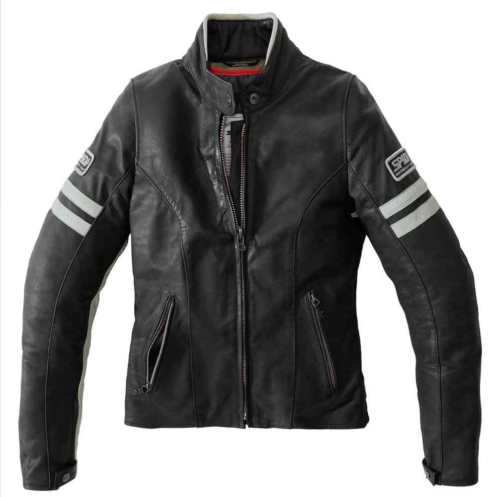 Spidi Vintage Chaqueta de cuero de la motocicleta de las señoras