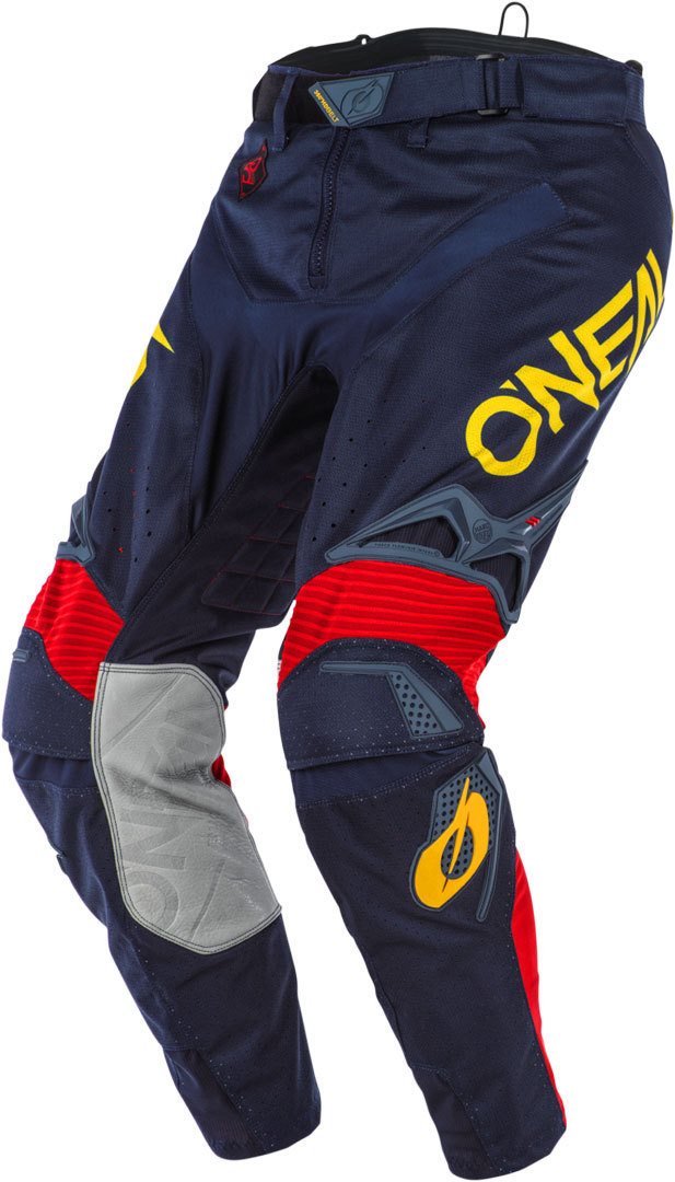 Oneal Hardwear Reflexx Motocross Pants, blue-yellow, Size 30, blue-yellow, Size 30