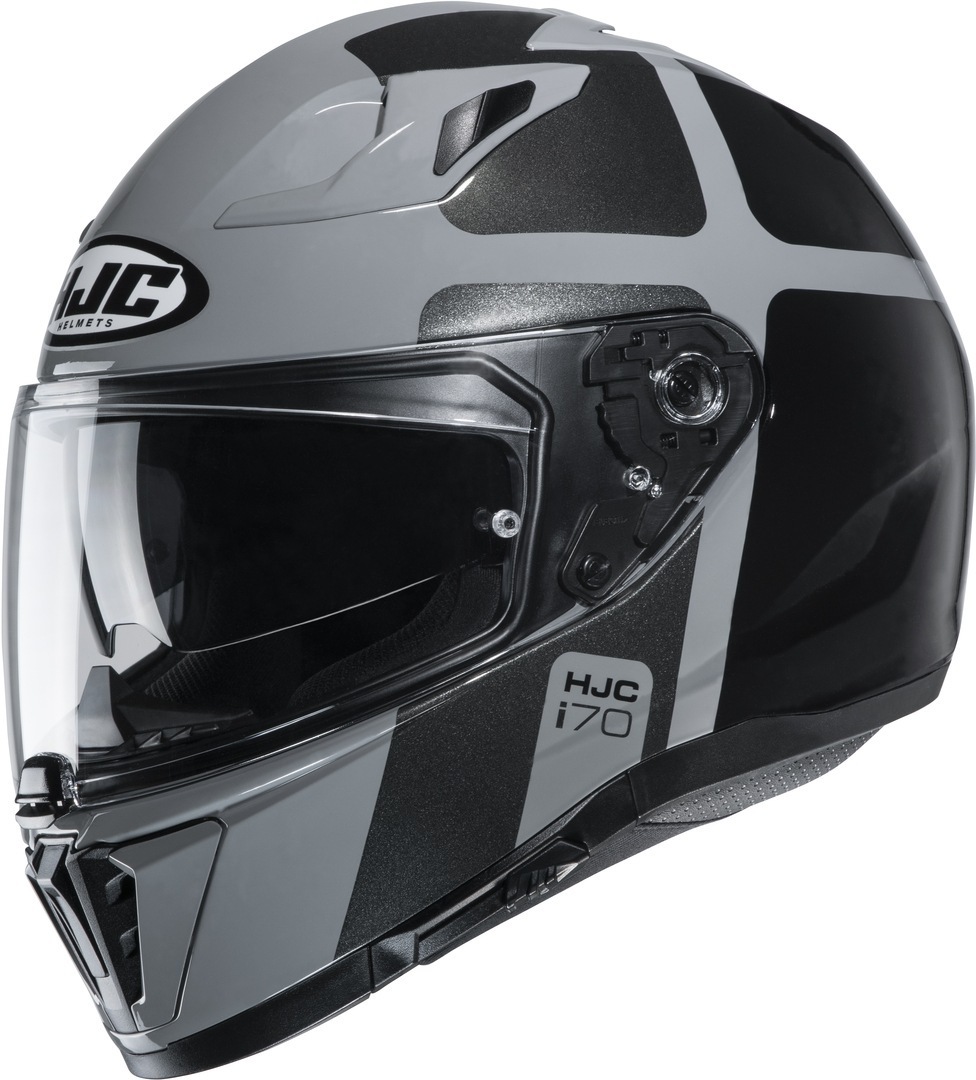 HJC i70 Prika Helmet, black-grey, Size XL, black-grey, Size XL