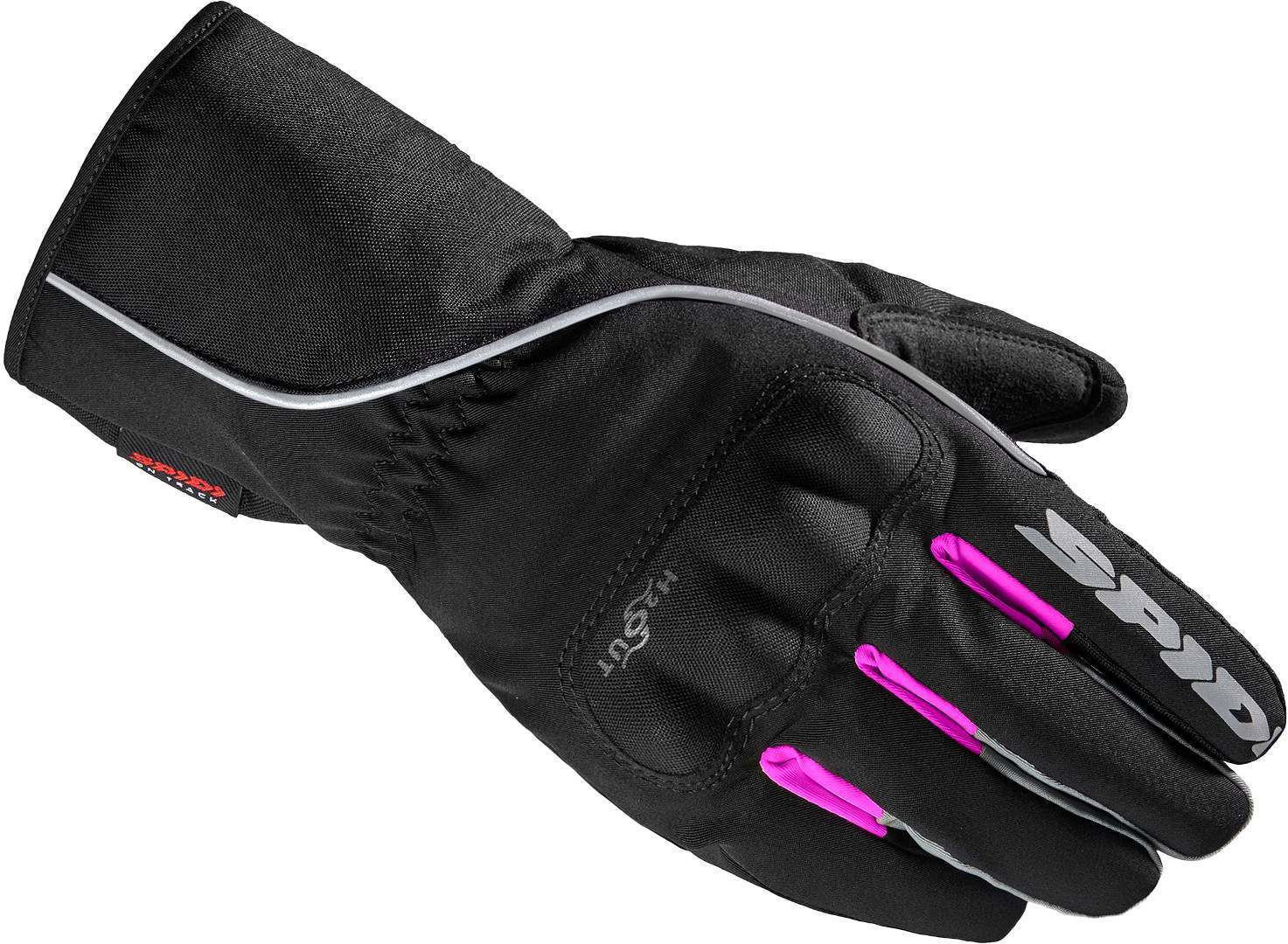 Spidi WNT-2 Ladies Motorcycle Gloves, black-pink, Size XL for Women, black-pink, Size XL for Women