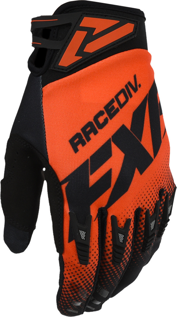 FXR Factory Ride Adjustable Motocross Gloves, black-red, Size XL, black-red, Size XL
