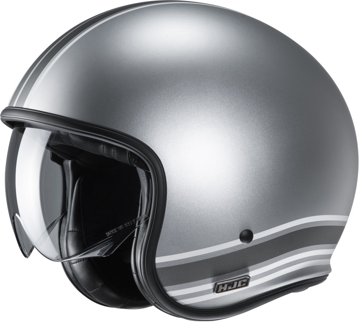 HJC V30 Senti Jet Helmet, silver, Size M, silver, Size M