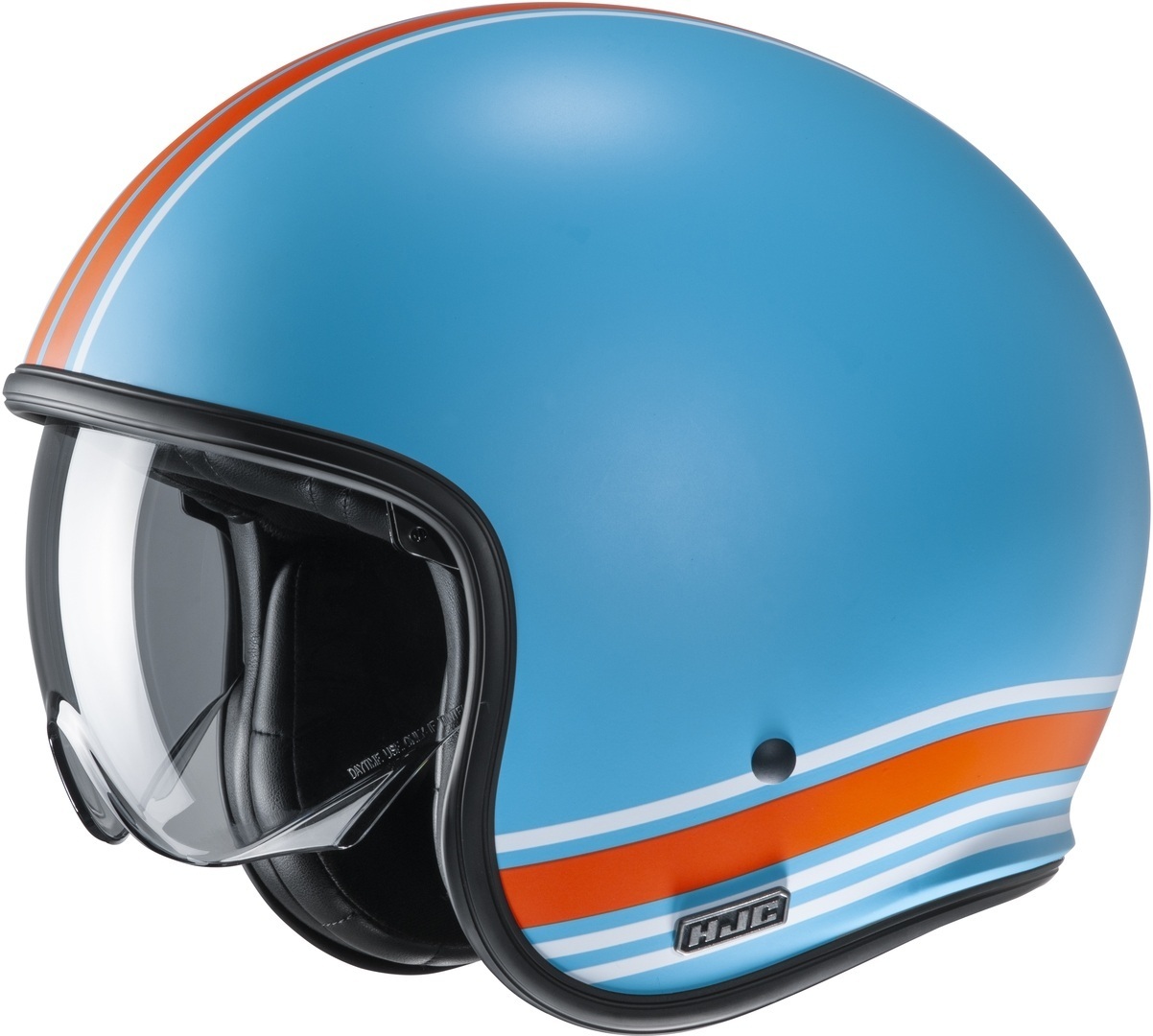 HJC V30 Senti Jet Helmet, blue-orange, Size M, blue-orange, Size M