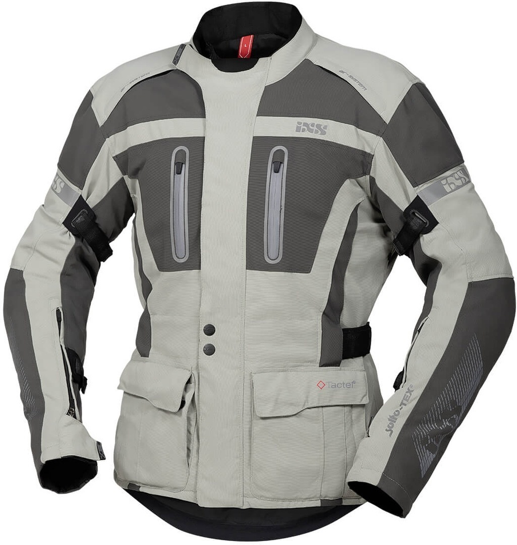 IXS Tour Pacora-ST Motorcycle Textile Jacket, grey, Size S, grey, Size S