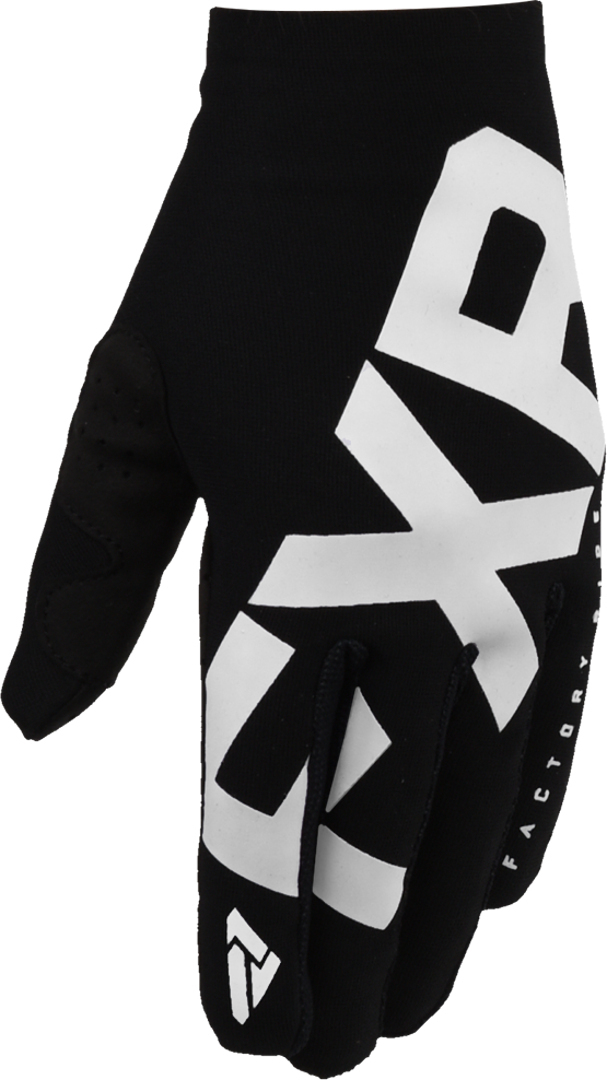 FXR Slip-On Lite Motocross Gloves, black-white, Size 2XL, black-white, Size 2XL