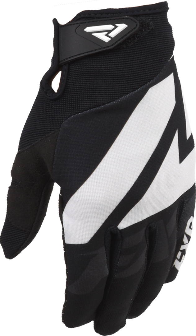 FXR Clutch Strap Youth Motocross Gloves, black-white, Size S, black-white, Size S