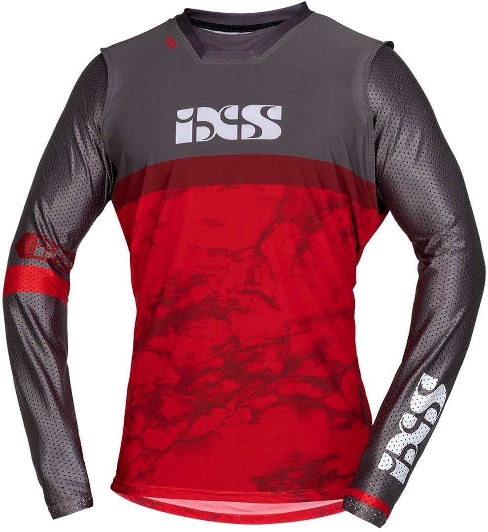 IXS Trigger Motocross Jersey, grey-red, Size XS, grey-red, Size XS
