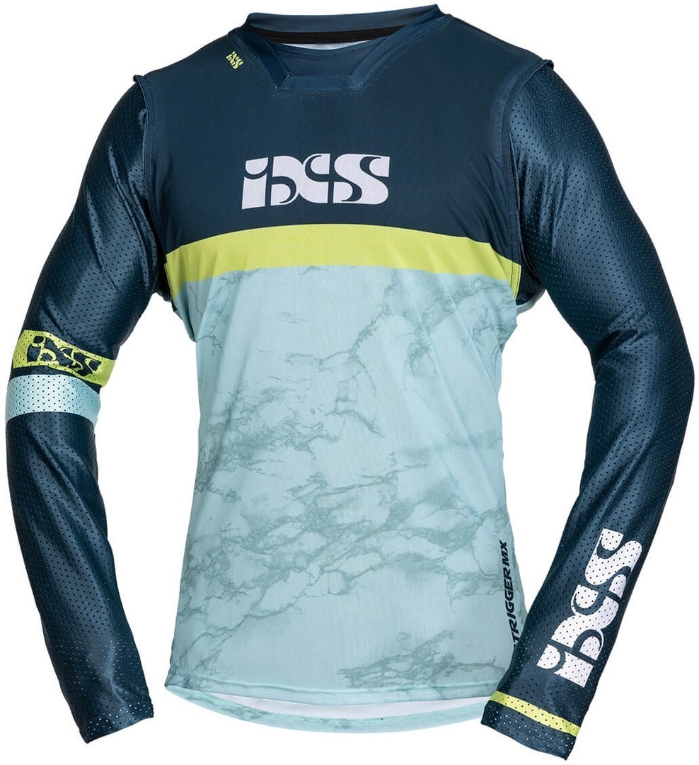 IXS Trigger Motocross Jersey, blue-yellow, Size XS, blue-yellow, Size XS