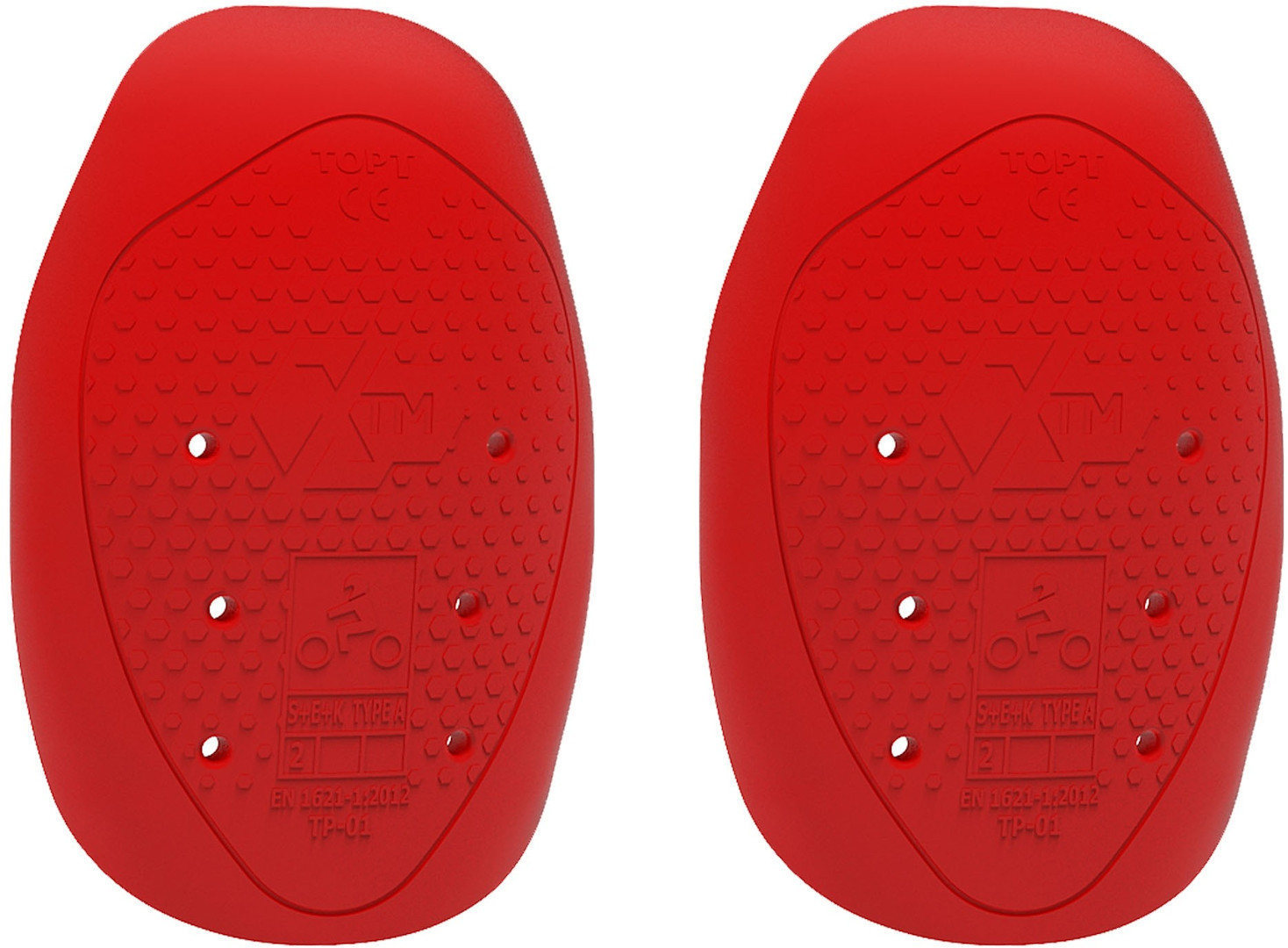 John Doe XTM Level 2 Ladies Knee Protectors, red for Women, red, Size One Size for Women
