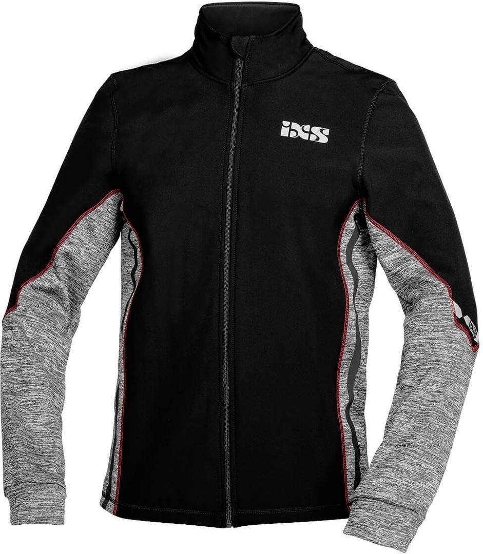 IXS Ice 1.0 Functional Jacket, black-grey-red, Size S, black-grey-red, Size S