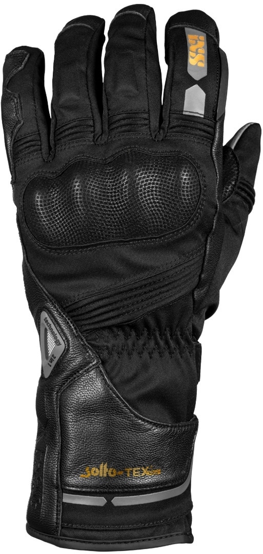IXS Tour Double ST+ 1.0 Motorcycle Gloves, black, Size 2XL, black, Size 2XL