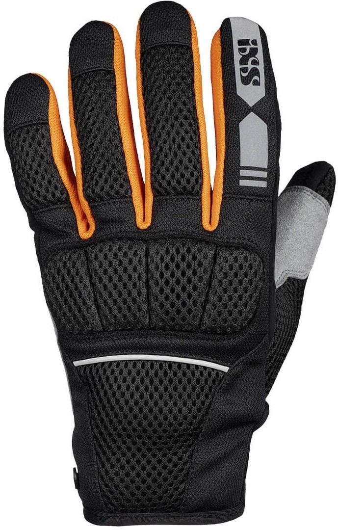 IXS Urban Samur-Air 1.0 Motorcycle Gloves, black-grey-orange, Size S, black-grey-orange, Size S