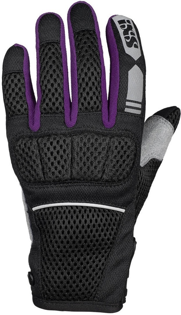 IXS Urban Samur-Air 1.0 Ladies Motorcycle Gloves, black-purple, Size XL for Women, black-purple, Size XL for Women
