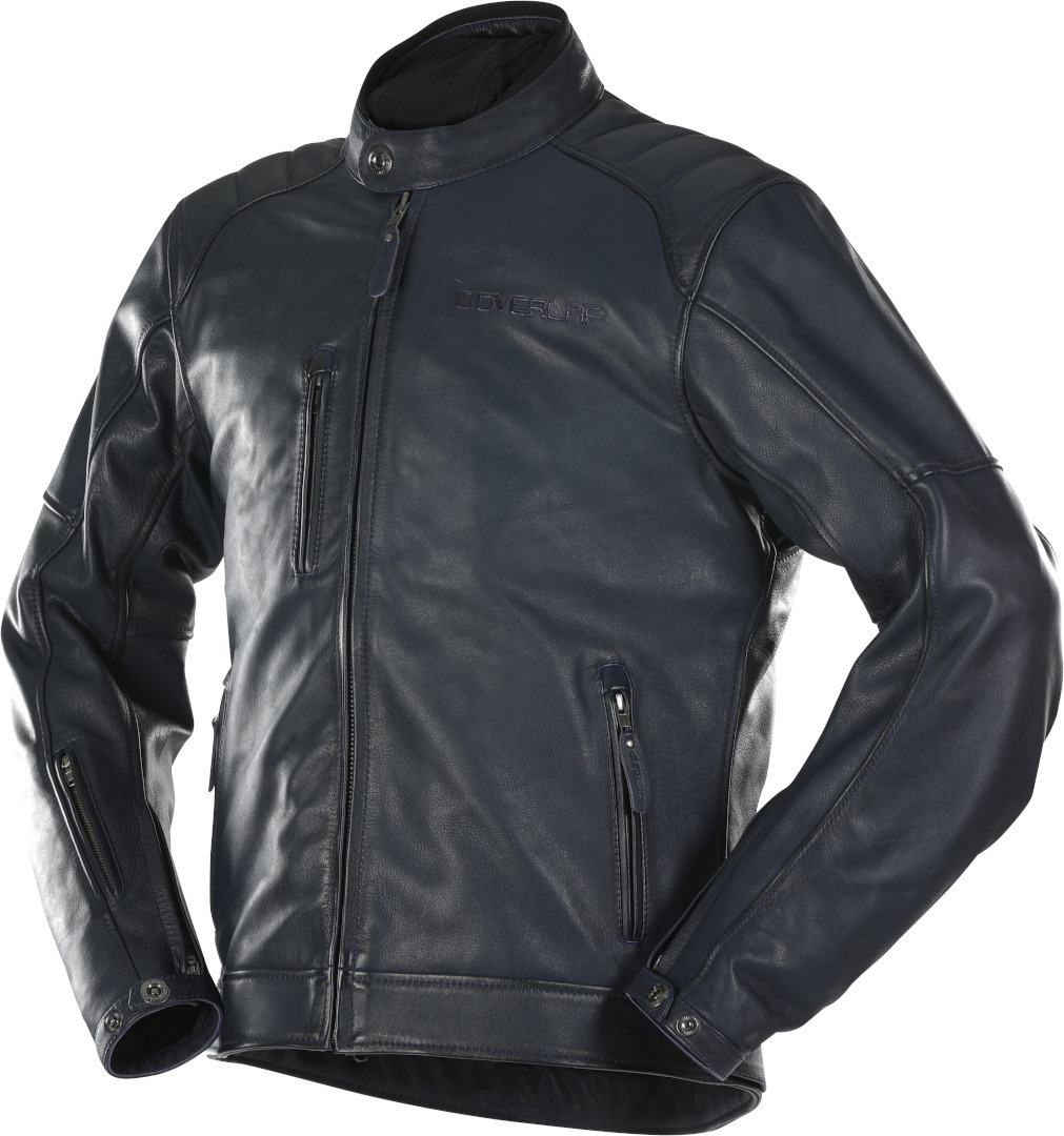 Overlap Johan Motorcycle Leather Jacket, black, Size S, black, Size S