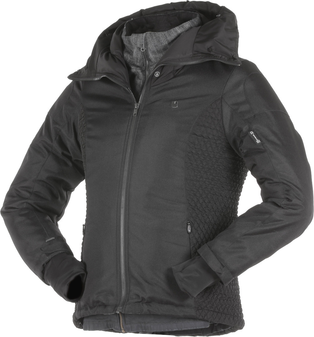 Overlap Laia Ladies Motorcycle Textile Jacket, black, Size XS for Women, black, Size XS for Women