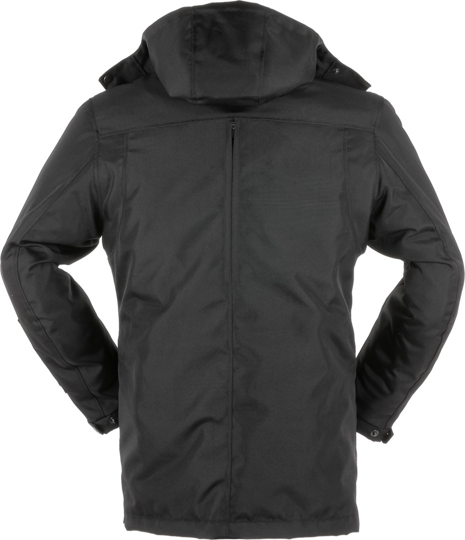 Side view of Overlap Brighton Ladies Motorcycle Textile Jacket, black, Size XS for Women
