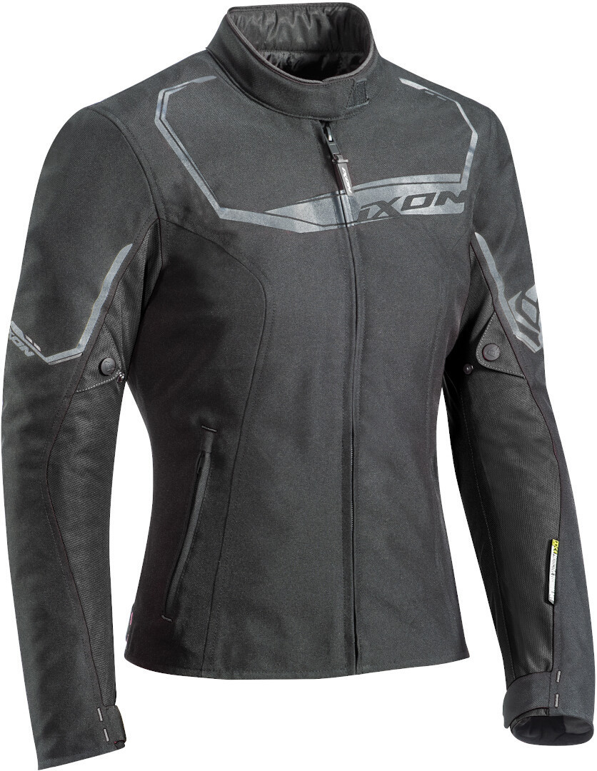 Ixon Challenge Damer motorcykel textil jacka, svart, storlek S för kvinnor