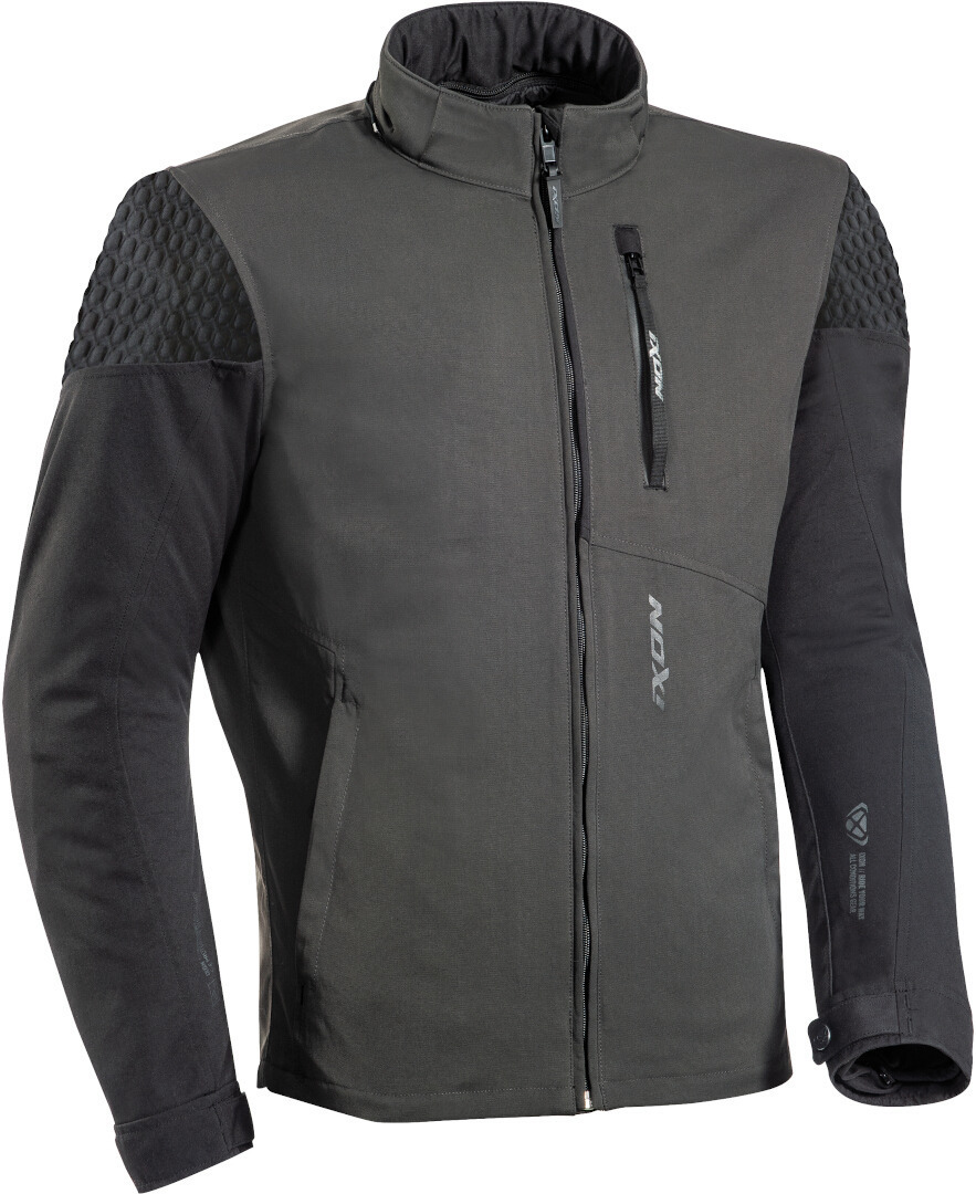 Ixon Brixton Motorcycle Textile Jacket, black-grey, Size S, black-grey, Size S