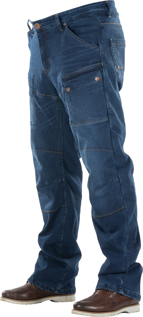 Overlap Sturgis Motorfiets jeans, blauw, afmeting 29