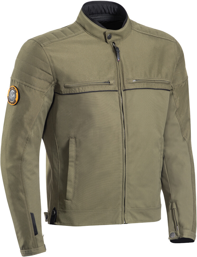 Ixon Breaker Motorcykel tekstil jakke, grøn-brun, størrelse 2XL