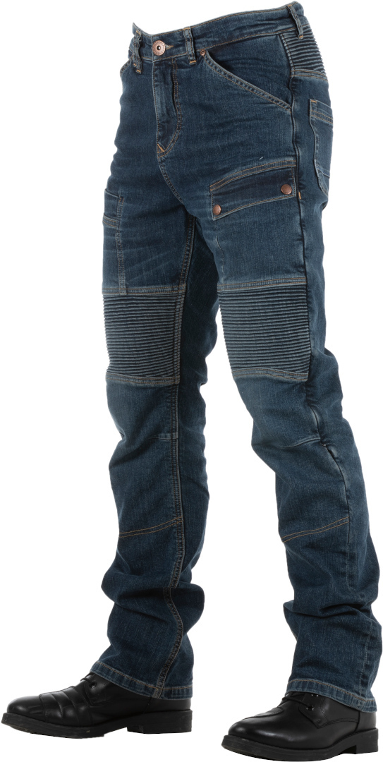 Overlap Road Motorcycle Jeans, blue, Size 40, blue, Size 40