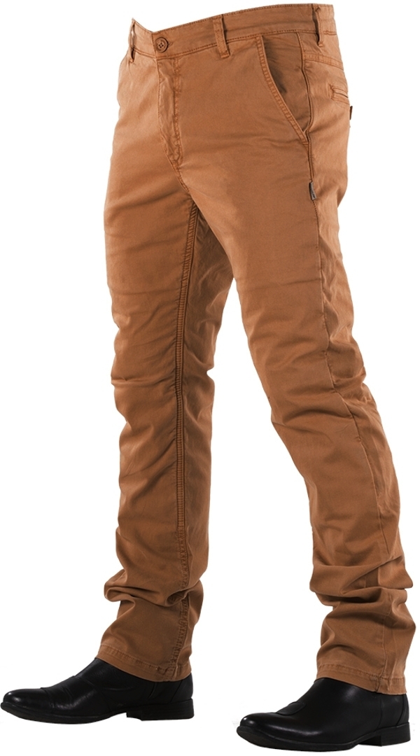 Overlap Chino Motorcycle Jeans, brown, Size 38, brown, Size 38