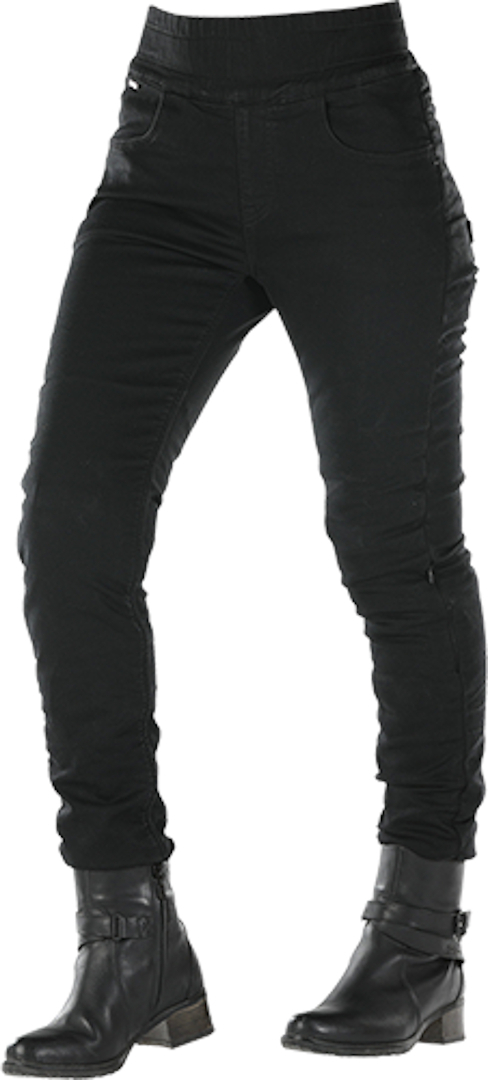 Overlap Jane Ladies Motorcycle Leggings, black, Size 27 for Women, black, Size 27 for Women