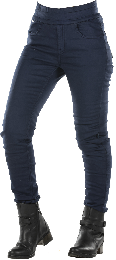 Image of Overlap Jane Donne Moto Leggings, blu, dimensione 26