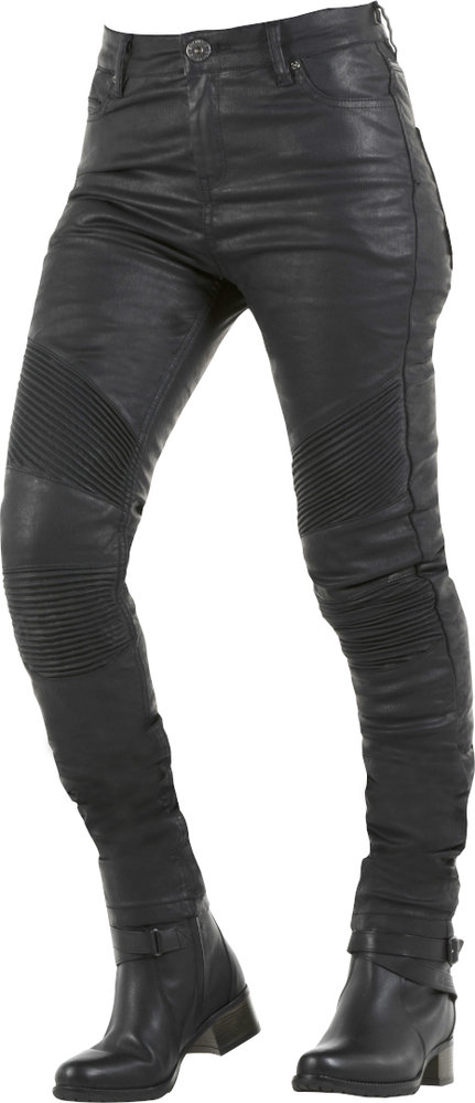 Overlap motorcycle jeans top