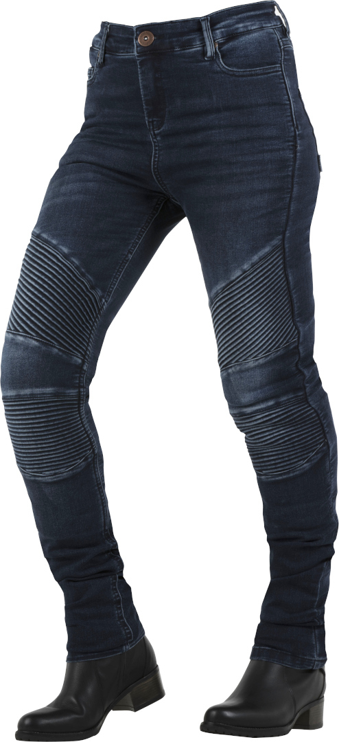 Overlap Stradale Ladies Motorcycle Jeans, blue, Size 28 for Women, blue, Size 28 for Women