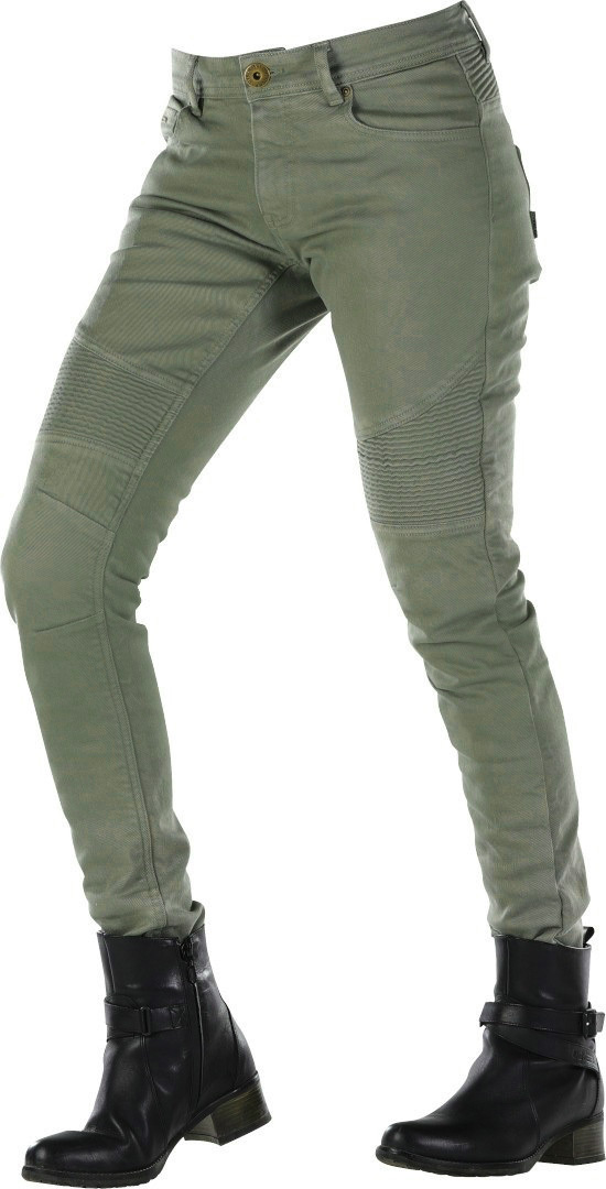 Overlap Imola Ladies Motorcycle Jeans, grey, Size 36 for Women, grey, Size 36 for Women