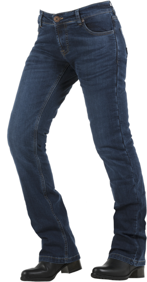 Overlap Donington Dames motorfiets jeans, blauw, afmeting 27 voor vrouw