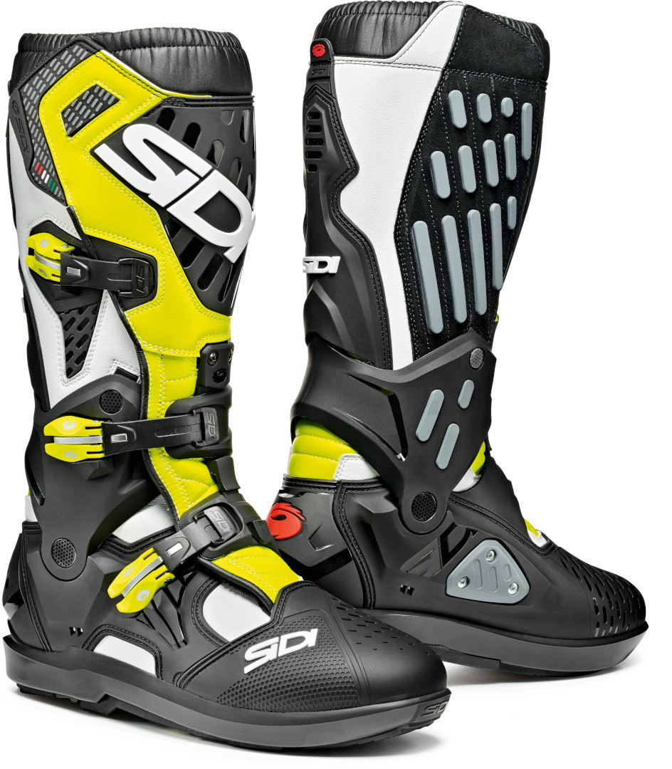 Sidi Atojo SRS Мотокросс сапоги Черный/Белый/Желтый 40 