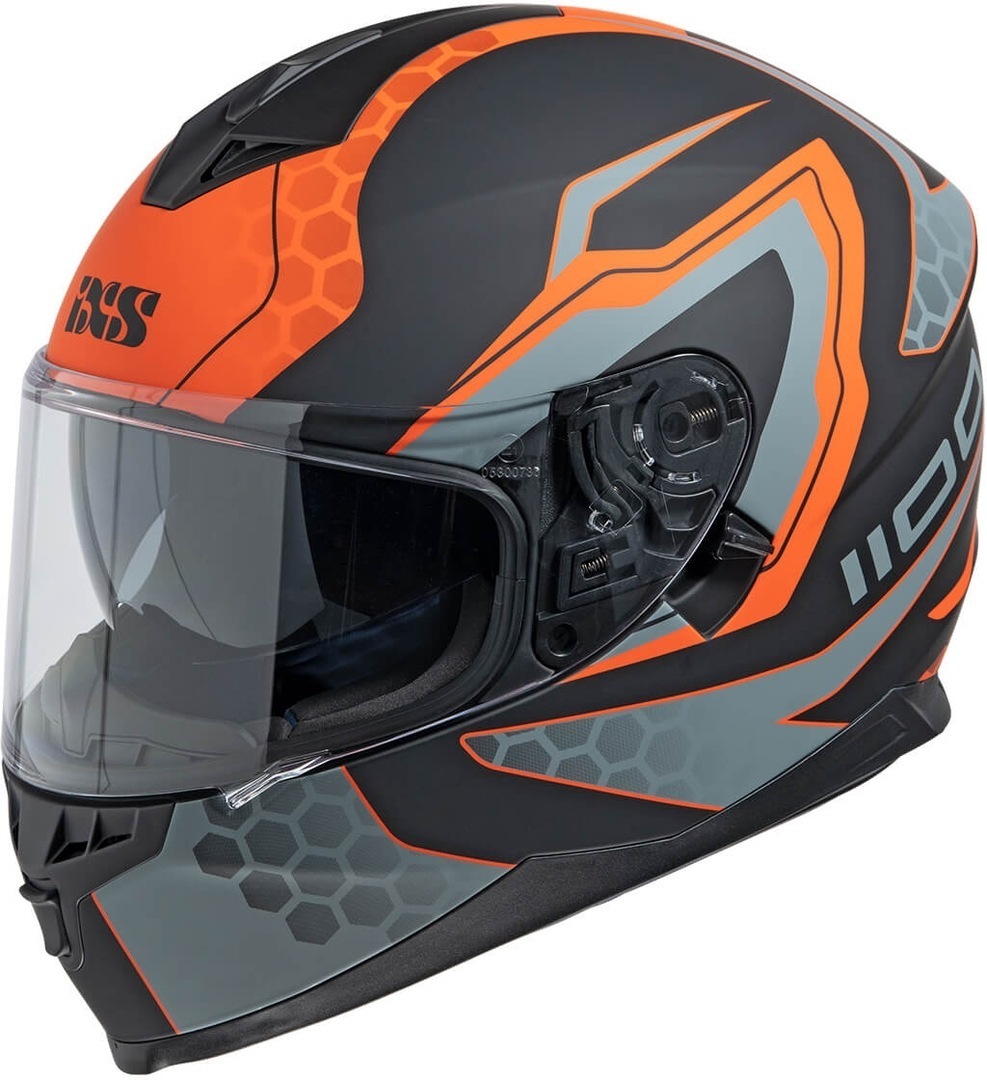 IXS 1100 2.2 Helmet, black-orange, Size XS, black-orange, Size XS