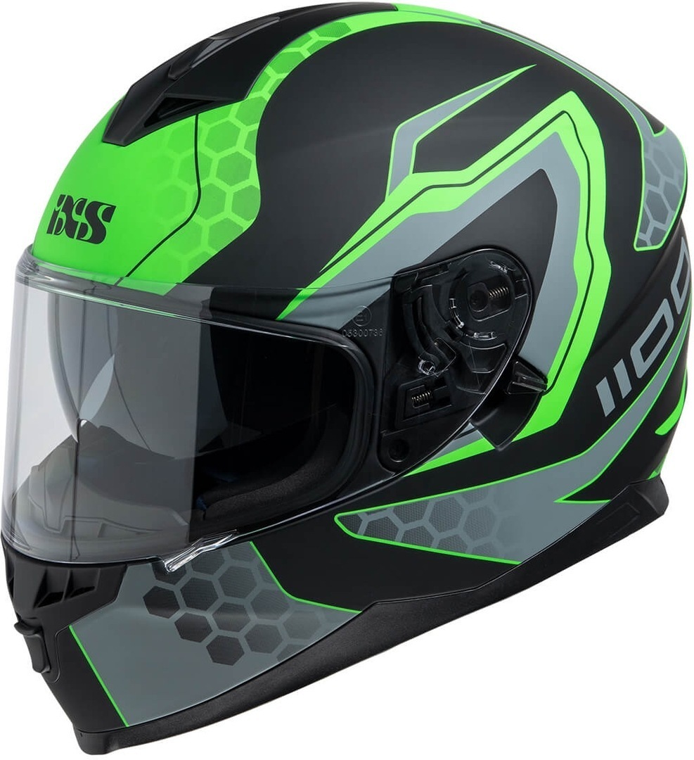 IXS 1100 2.2 Helmet, black-green, Size XS, black-green, Size XS