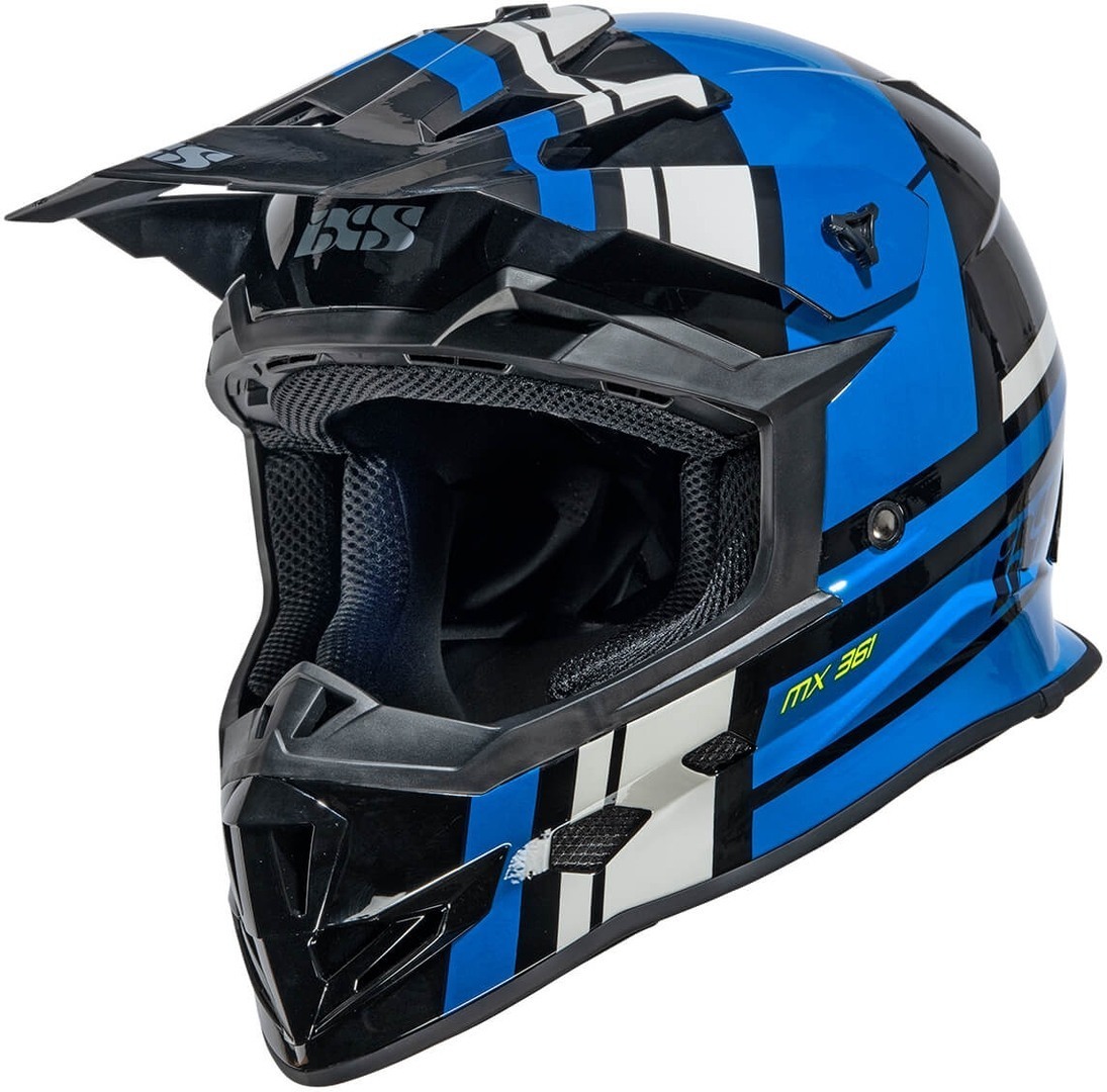 IXS 361 2.3 Motocross Helmet, black-blue, Size XS, black-blue, Size XS