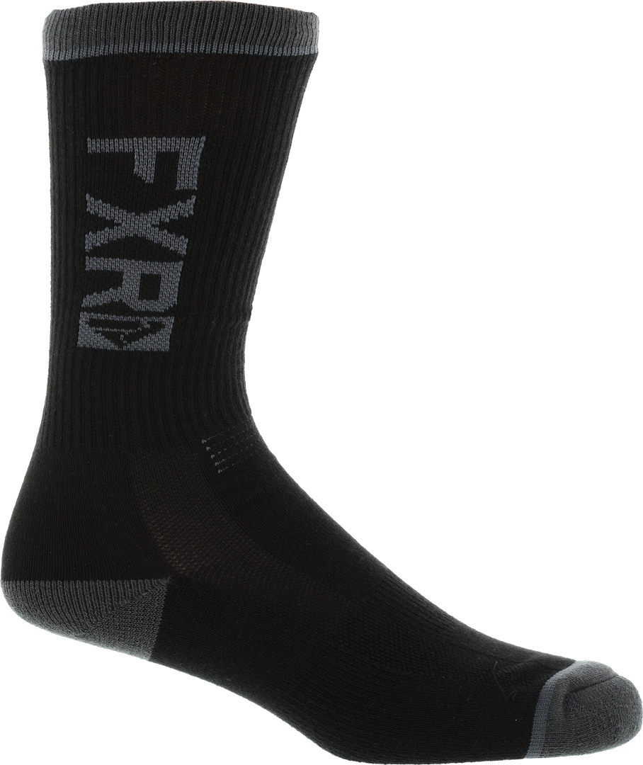 FXR Turbo Athletic 2 Pack Socken, schwarz-grau, schwarz-grau