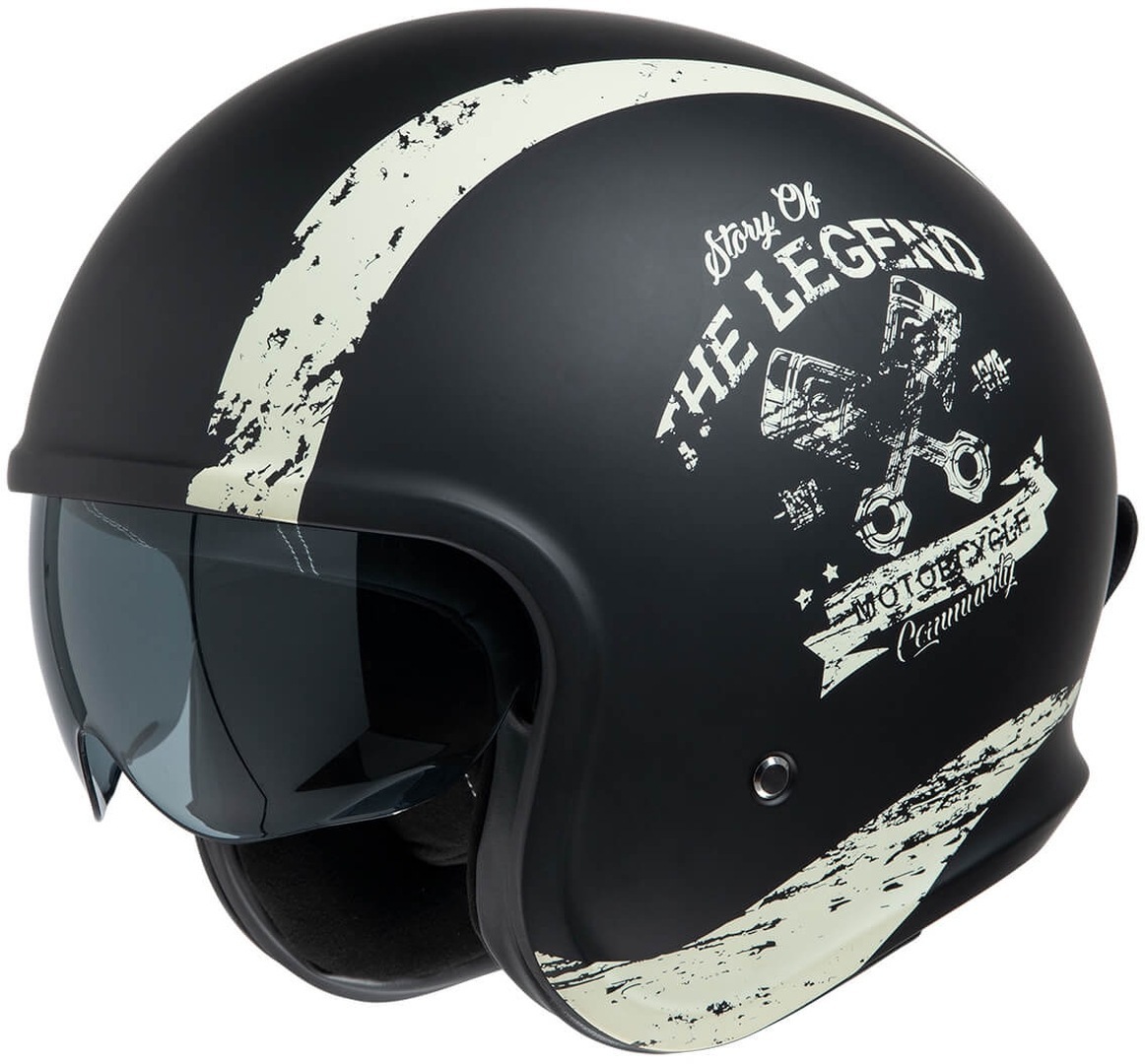 IXS 880 2.0 Jet Helmet, black-beige, Size XS, black-beige, Size XS