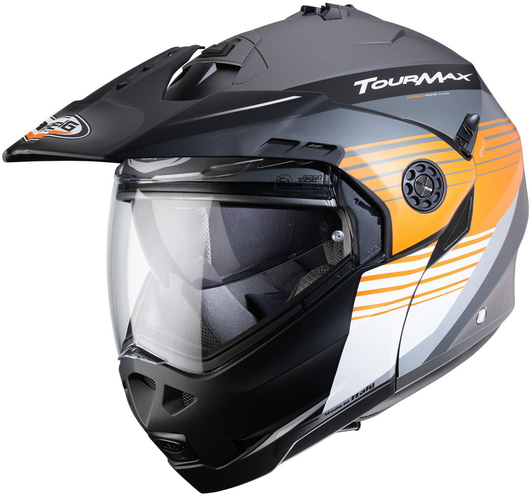 Caberg Tourmax Titan Helmet, grey-orange, Size L, grey-orange, Size L
