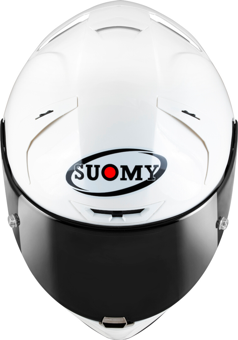 Side view of Suomy SR-GP Plain Helmet, white, Size 2XL for Men