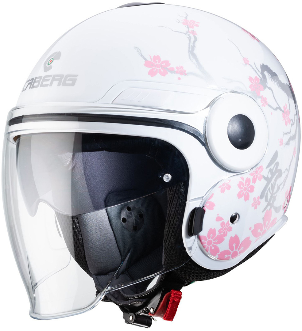 Caberg Uptown Bloom Jet Helm, wit, afmeting XS