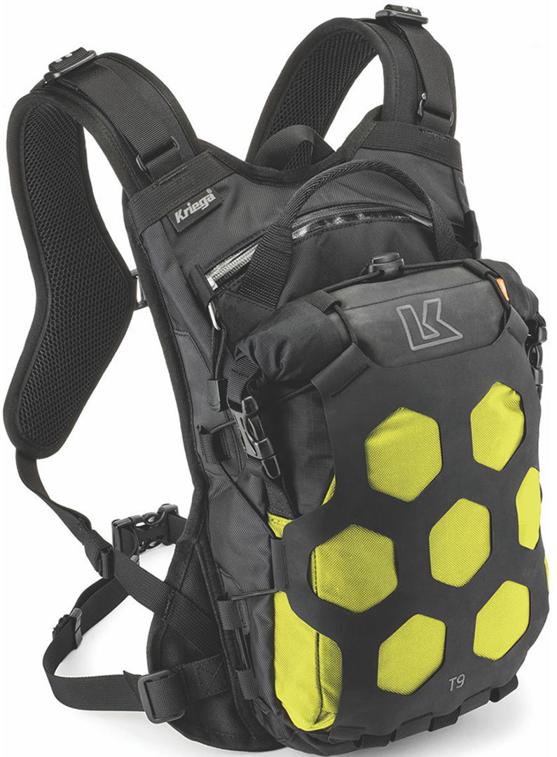 Kriega Trail 9 Motorcycle Backpack, yellow, yellow, Size One Size