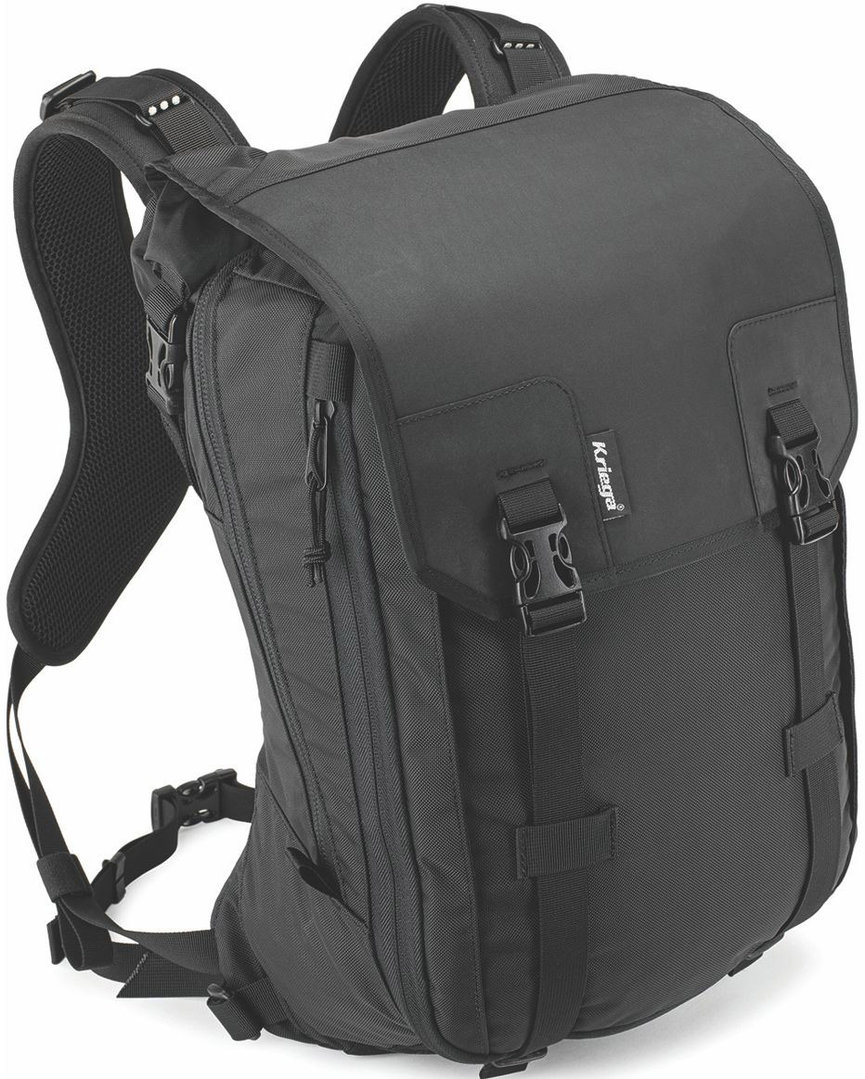 Kriega Max 28 Motorcycle Backpack, black, black, Size One Size