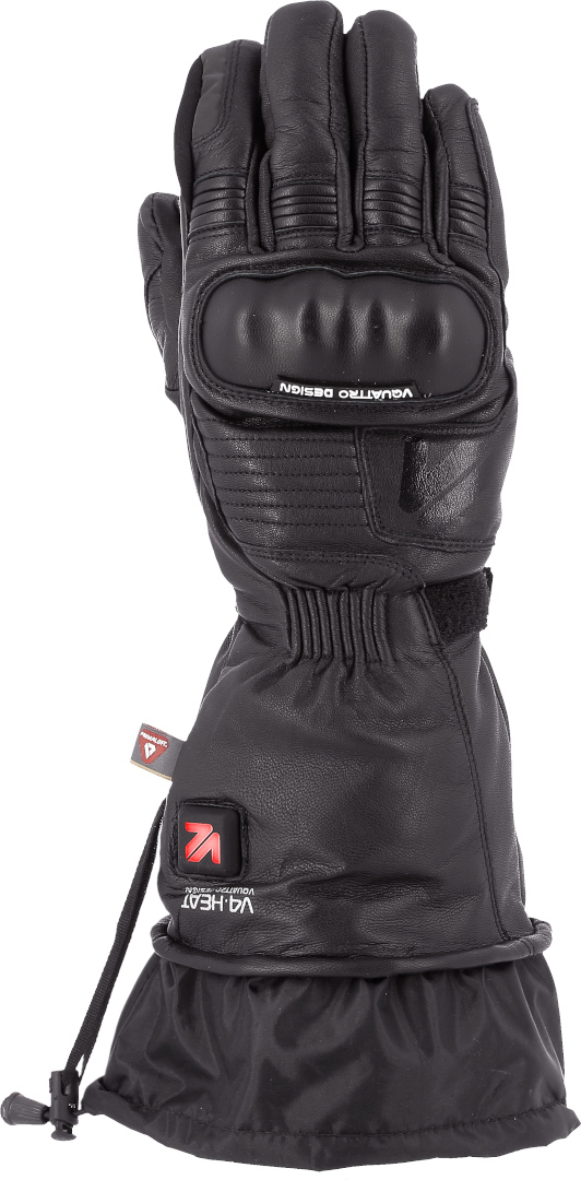 VQuattro Vulcan 18 Heating Motorcycle Gloves, black, Size 3XL, black, Size 3XL