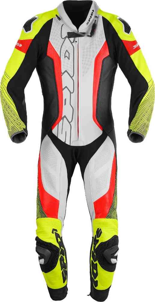 Spidi Supersonic Pro Costume en cuir de moto perforé d'une pièce