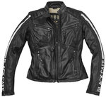 Black-Cafe London Toronto Chaqueta de cuero de motocicleta para damas